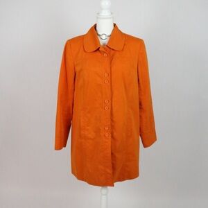 Madison Studio Vibrant Orange Trench Coat